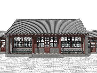 中式古建筑 中式民房 中式古建筑