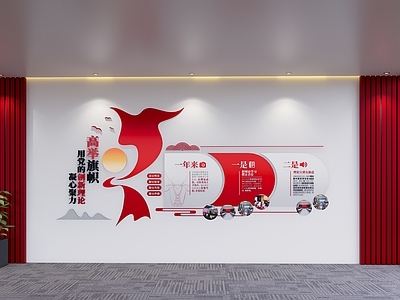 现代其他公共空间 现代文化墙设计 文化墙面