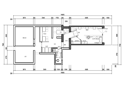 现代快餐店 现代炸鸡快餐店 施工图