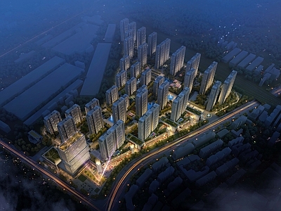 现代小区建筑 现代住宅区规划 住宅小区 小区建筑