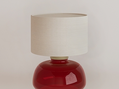 中古台灯 中古彩色玻璃台灯 包豪斯红色台灯 书房装饰灯 卧室床头灯