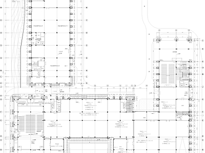 仿古建筑 三层培训楼仿古 两万平仿古建筑 职业培训教学楼 施工图