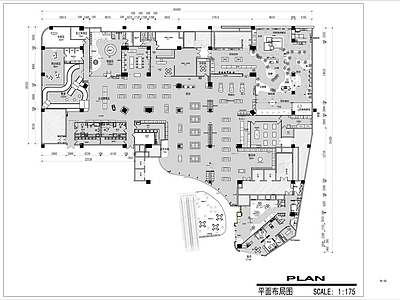 现代其他工装空间 宠物超市 宠物店 宠物医院 宠物 平面图