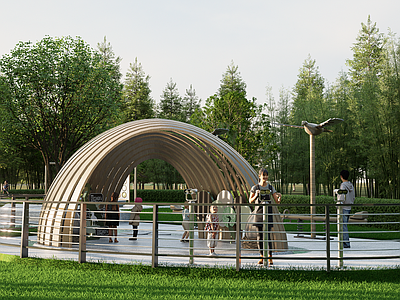 现代儿童游乐空间 现代飞鸟乐园 飞鸟主题游乐园 儿童游乐区 戏水设施