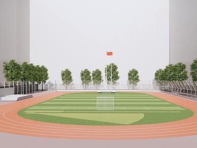 现代体育建筑 露天体育场 封闭体育馆 现代学校跑道