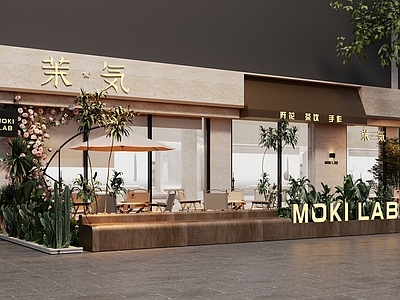 现代花店 花店门头