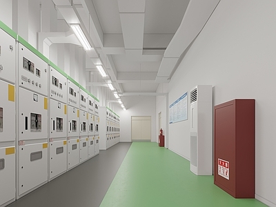 现代其他办公空间 配电房 机房