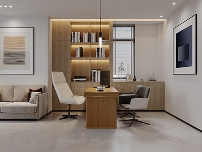 现代其他办公空间 财务室