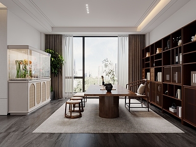 现代新中式茶水间 茶室