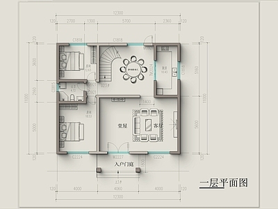 现代新中式别墅建筑 小别墅 独栋别墅 自建房 施工图