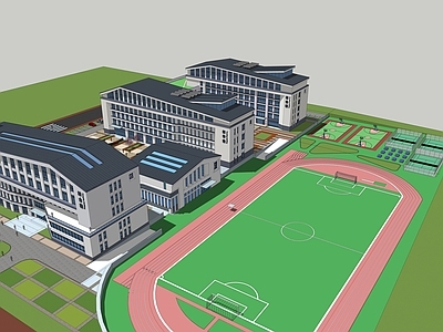新中式学校建筑 学校建筑
