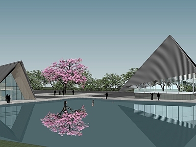 现代日式餐饮建筑 小型特色餐饮建筑 餐饮展示中心 茶室 艺术空间