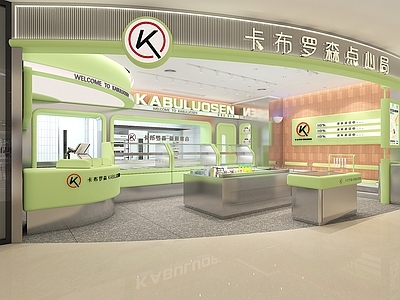 现代蛋糕店 烘焙店 蛋糕 甜品 点心局 施工图