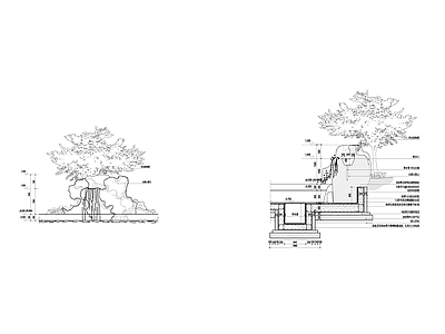景观节点 水景 施工图