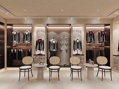 现代侘寂服装店 男装店