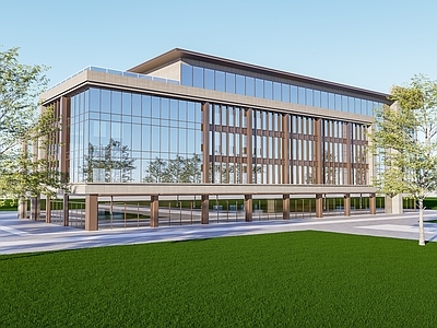 现代商场建筑 商业多层 商贸楼