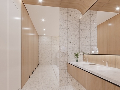 现代公共卫生间 公共卫生间 现代公共卫生间