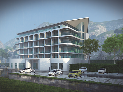 现代酒店建筑 山地酒店建筑