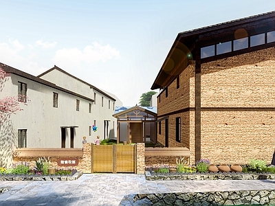 新中式古建筑 庭院改造 建筑 玻璃书屋