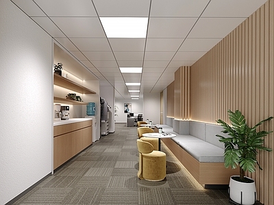 现代茶水间 过道