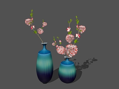 新中式现代花艺 陶瓷花瓶 花