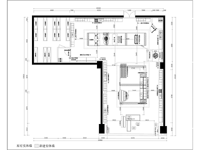 现代服装店 男装 柒牌 专卖店 施工图