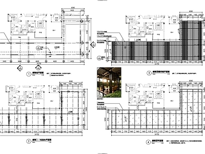 现代廊架 廊架 施工图