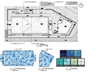 景观节点 社区泳池节点 施工图