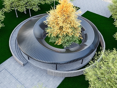 新中式中式其他景观小建筑 廊架 景观亭 中式廊架