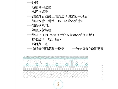地毯节点 地毯地面 施工图
