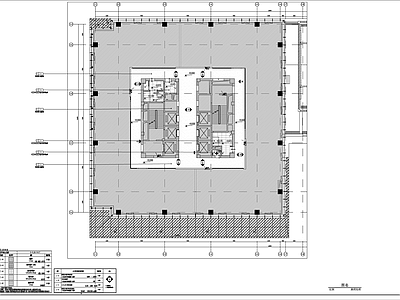 现代整体办公空间 高层科创园工装 公共部位装修 施工图