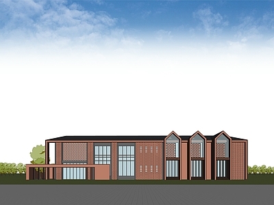 现代小公建 红砖小公建