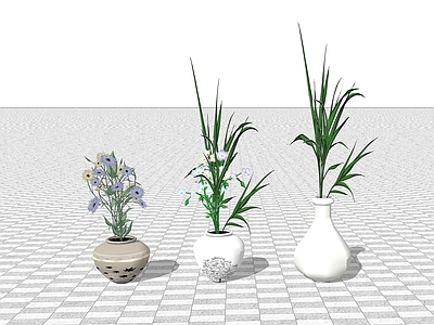 现代花瓶 陶瓷花瓶 青花瓷花瓶 现代花瓶摆件