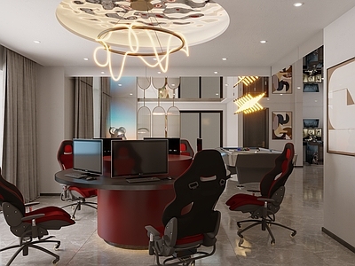 现代电竞房 电竞区