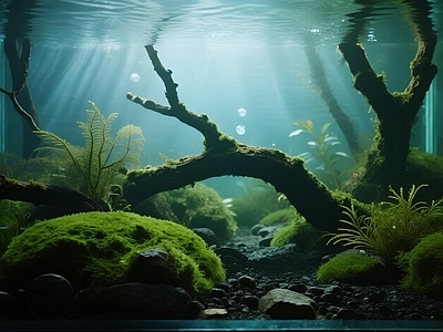 现代鱼缸 现代生态鱼缸背景