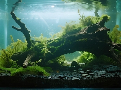 现代鱼缸 现代生态鱼缸背景