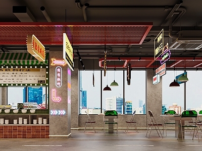 工业火锅店 工业风港式火锅店