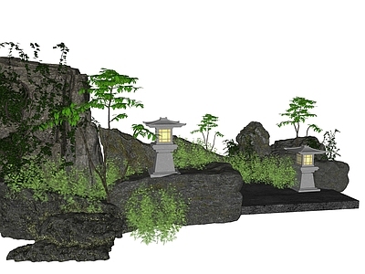 现代景观石 景观石 地产景观堆石 清幽景石景观 大区景观 景区景观