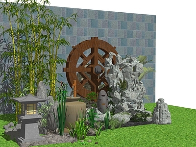 现代景观石 景观石 水景 太湖石 景观水景组合