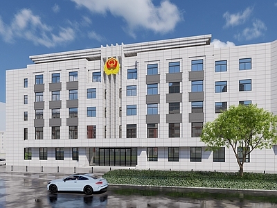 现代警察局 武警部队建筑