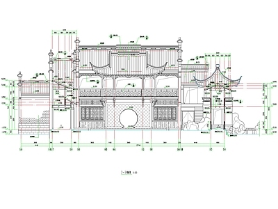 其他古建筑 古建 苏式 门楼 牌楼 施工图