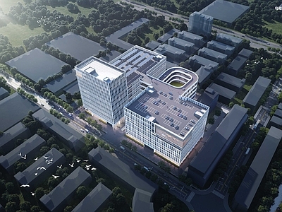 现代产业园建筑 A栋地上6层 B栋地下11层 服装生产产业楼 施工图