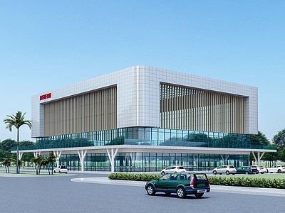 现代图书馆建筑 学校综合楼 办公楼 学校图书馆 学校文化馆