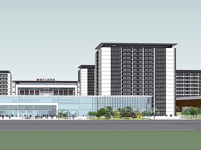 现代医院建筑 市医院 人民医院 大型医院 高层医院