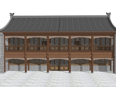 中式古建筑 民国住宅 中式古建筑 中式民房