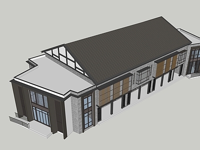 中式新中式其他商业建筑 宴会厅 风情商业建筑 餐厅建筑