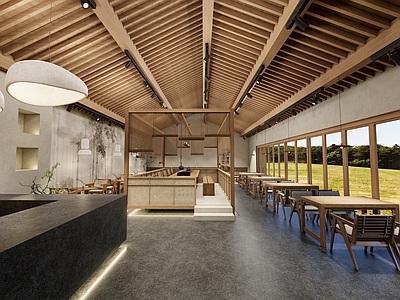 侘寂快餐店 侘寂风快餐店 快餐店 复古快餐店 侘寂快餐 侘寂风快餐
