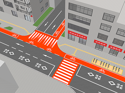 现代其他铺装 城市更新 道路景观提升