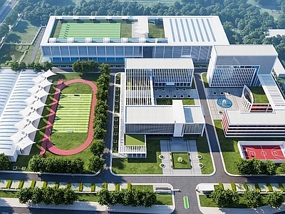 现代学校建筑 现代学校外观