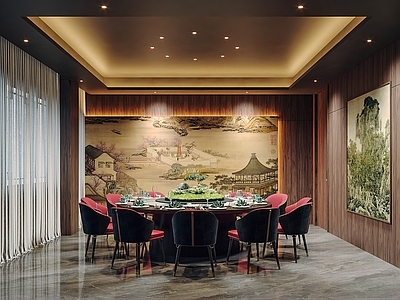 新中式中餐厅 宋氏包厢餐厅 新中式餐厅